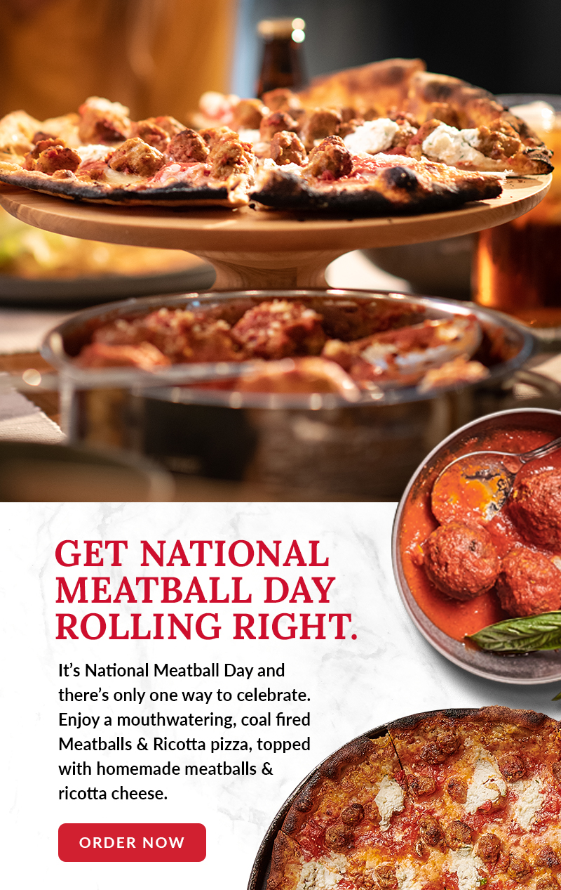 Meatballs on pizza = perfection. Anthony's Coal Fired Pizza